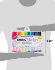 Permanent Nontoxic Fabric Markers, 20 Pack, Multicolor