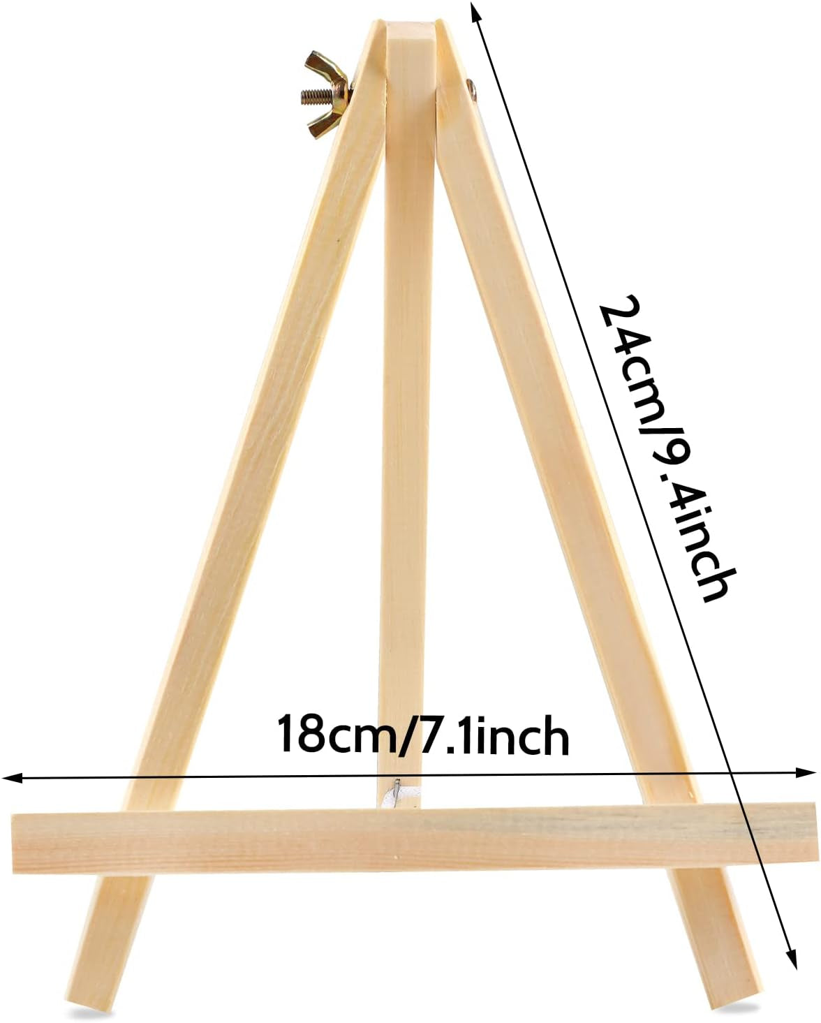 6PCS Wood Easels, 9 Inches Tabletop Easels, Tripod, Painting Party Easel, Kids Student Tabletop Easels for Painting, Art Craft Painting Easel Stand for Artist Adults Students