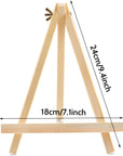 6PCS Wood Easels, 9 Inches Tabletop Easels, Tripod, Painting Party Easel, Kids Student Tabletop Easels for Painting, Art Craft Painting Easel Stand for Artist Adults Students