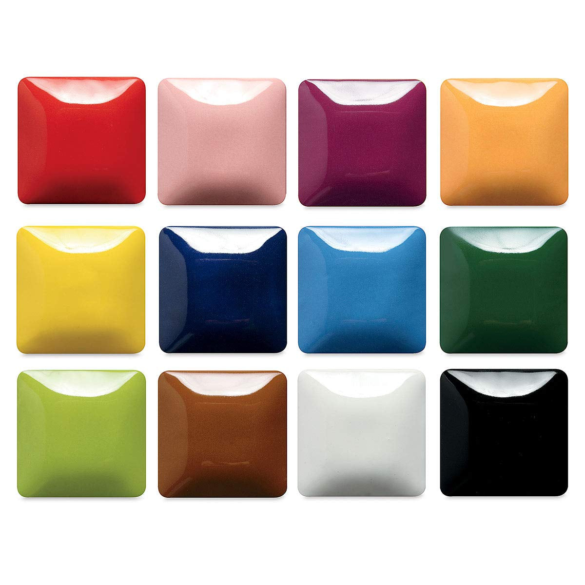 Stroke & Coat Wonderglaze Glaze Set A, Assorted Colors, Set of 12