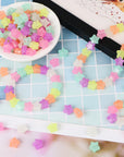 200 Pcs Glow in Dark Star Beads for Jewelry Making, Luminous Star Pony Beads Bulk with Box, 13Mm Star Beads Charms, Glow in Dark Beads for DIY Crafts Bracelet
