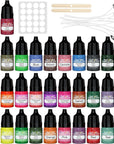 Candle Dye - 32 Colors Candle Wax Dye, Highly Concentrated Candle Color Dye, Oil-Based Liquid Candle Dye for Soy Wax, Candle Making - 5Ml Each