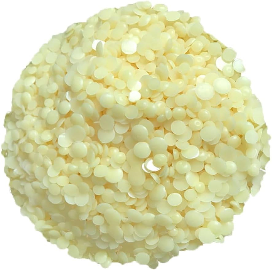 Candelilla Wax Pellets 14 Oz. 100% Pure Natual Vegan Wax for DIY Lip Balm, Soap and Candle Making, Creams and Lotions. Beeswax Alternative