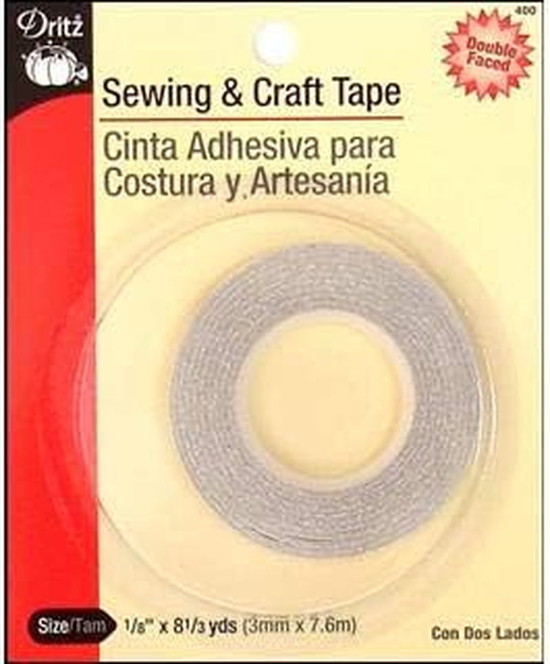 400 Sewing &amp; Craft Tape , 1/8-Inch X 8-1/3-Yard , White