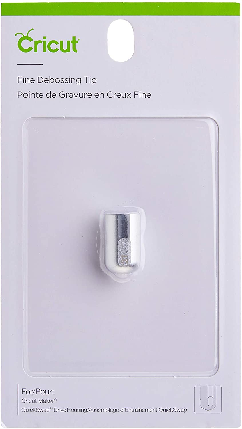 Fine Debossing Tip + Quickswap Housing, Tip with Rolling Debossing Ball, Deboss Designs on Thick Foil, Cardstock & More, for Personalized Crafts, Compatible with  Maker Cutting Machine