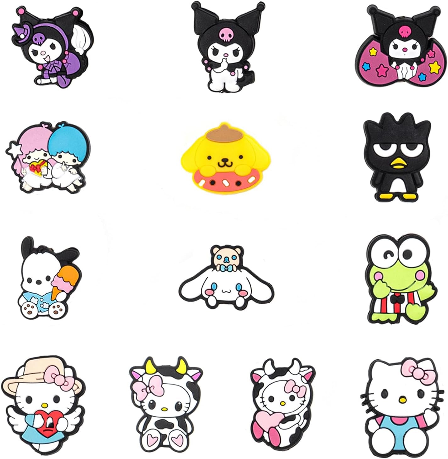 13Pcs Cute Silicone Focal Beads,Anime Silicone Beads for Pens Keychain Making,Cartoon Silicone Charms Kawaii Rubber Loose Spacer Beads for Jewelry Making DIY Necklace Bracelet (B)