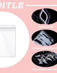 160 Pcs Clear PVC Jewelry Bags Plastic Transparent Jewelry Pouches Rings Earrings Storage Bags anti Tarnish Lock Bags Plastic Small Zipper Bags for Holding Jewelries(5 Sizes)