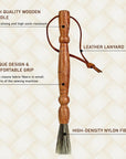 Set 2 Cleaning Brush for Sewing Machine & Sergers - Sewing Tool, Wooden Lint Brush with a Built-In Hanging Strap. Brushing Lint Out of Sewing Machines.