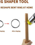 Jewelers Rubber Hammer Mallet with Wood Ring Mandrel Sizer Sizing Adjuster Ring Shaper Repair Tools Jewelry Making Kit