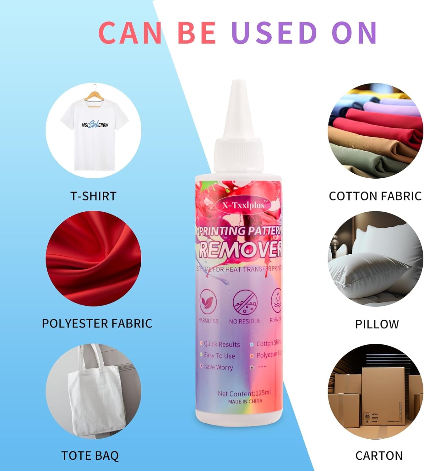 Heat Transfer Vinyl Remover for Fabrics