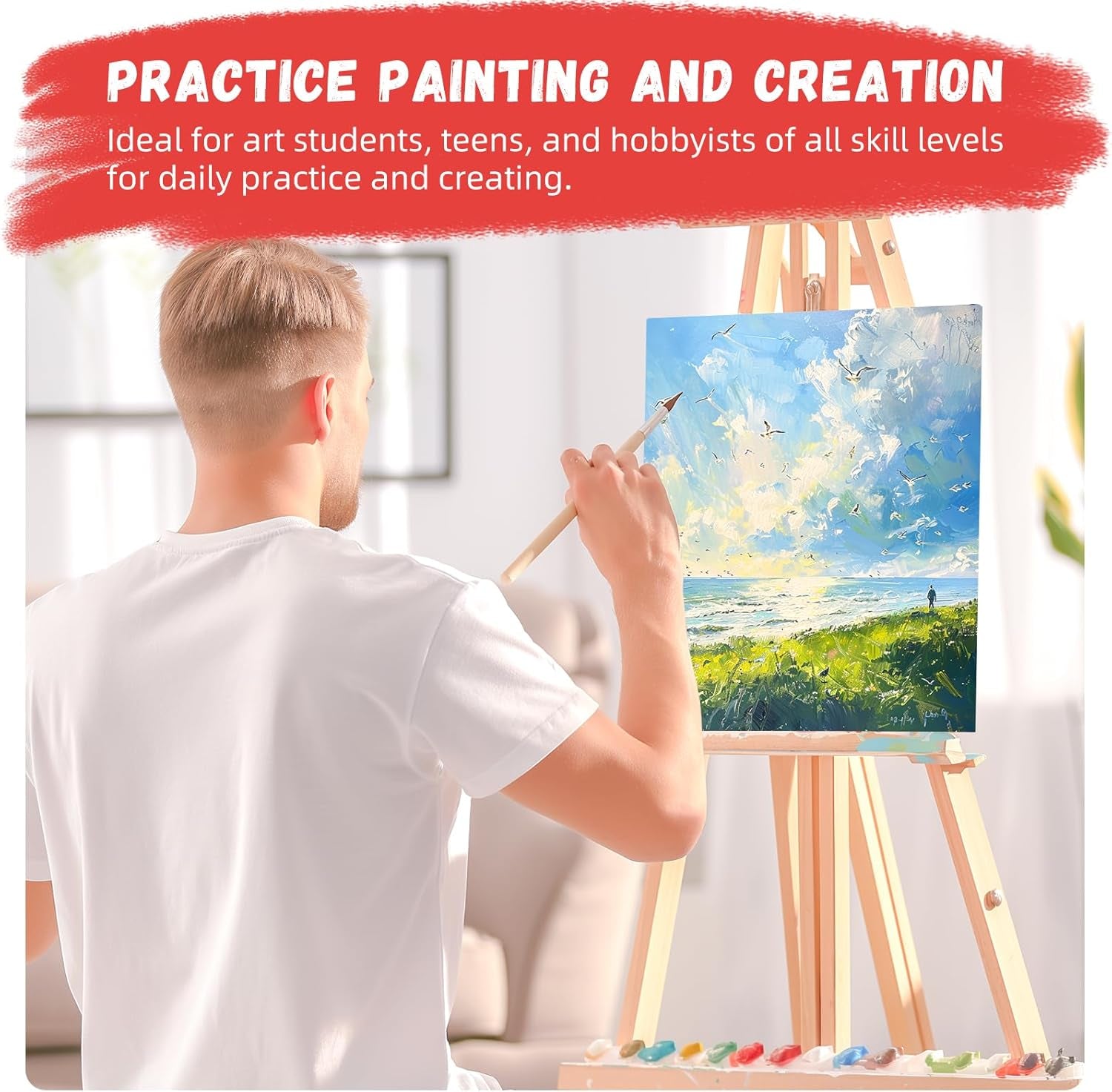 11 X 14 Inch Canvas Boards for Painting 32 Pack, Pre-Primed Blank Canvases for Painting 100% Cotton Paint Canvas for Acrylic, Oil