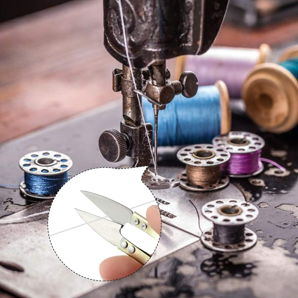 Sewing Machine Belt, 71" 3/16" Sewing Machine Leather Belts Sewing Machine Treadle Belts with Hook for Singer/Jones Sewing Machine (2 Pcs with Accessories)
