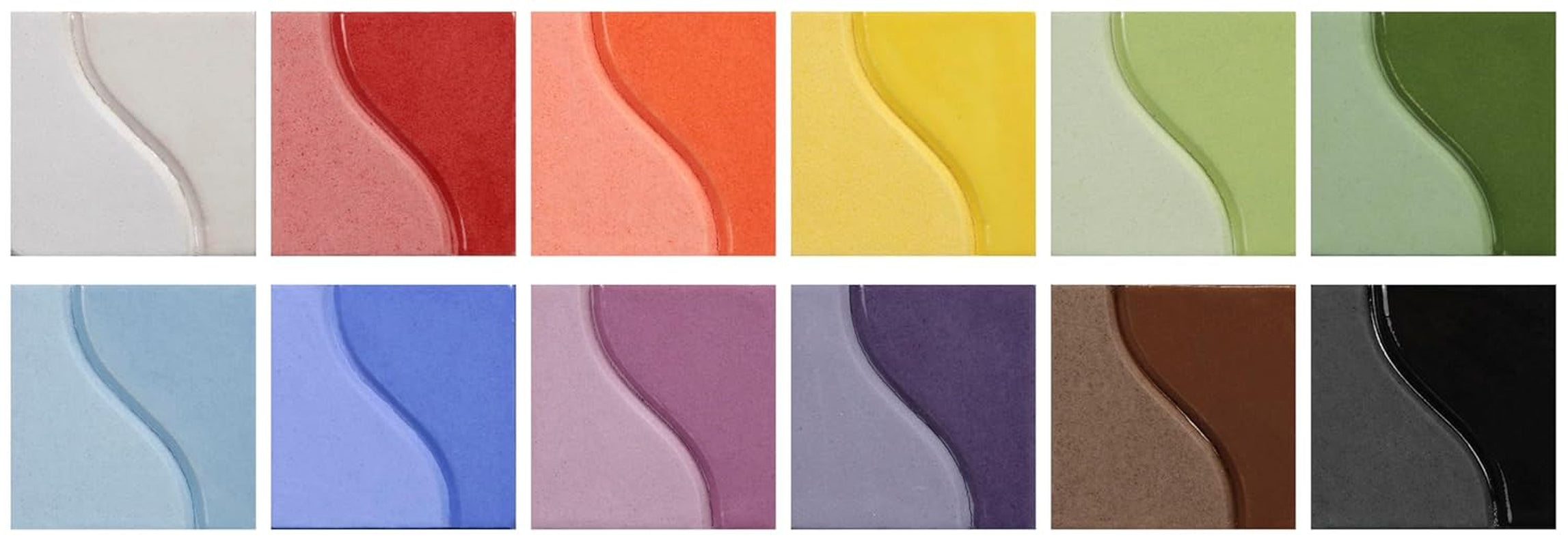 True Flow Underglaze Set, 2 Ounces, Acrylic, Assorted Colors, Set of 12 - 1371407