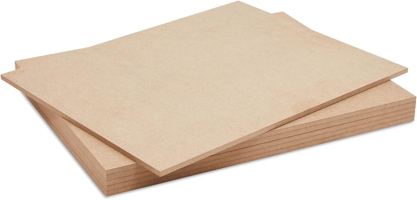 1/4 in MDF Wood Chipboard Sheets for Crafts, Engraving, Painting (11X14 In, 6 Pack)
