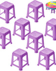 8 Pieces Canvas Stands Paint Stands for Painting Mini Canvas Feet Risers Canvas Support Stands for Fluid Acrylic Pouring Paint Supplies (Purple)