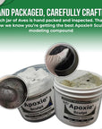 Apoxie Sculpt - 2 Part Modeling Compound (A & B) - 1 Pound, White/Stone White