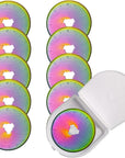 45Mm Rotary Cutter Blades,Replacement Blades,Fits Fiskars,Olfa,Martelli,Dremel,Truecut,Dafa,Sks-7,Fabric Cutting Blades Refill for Quilting Scrapbooking Sewing Arts &Crafts,10 Pack (Rainbow)