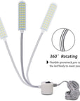 Sewing Machine Light (36LED) Gooseneck Work Light with Magnetic Mounting Base, White Soft Light for Lathes, Drill Presses, Workbenches (3PACK)