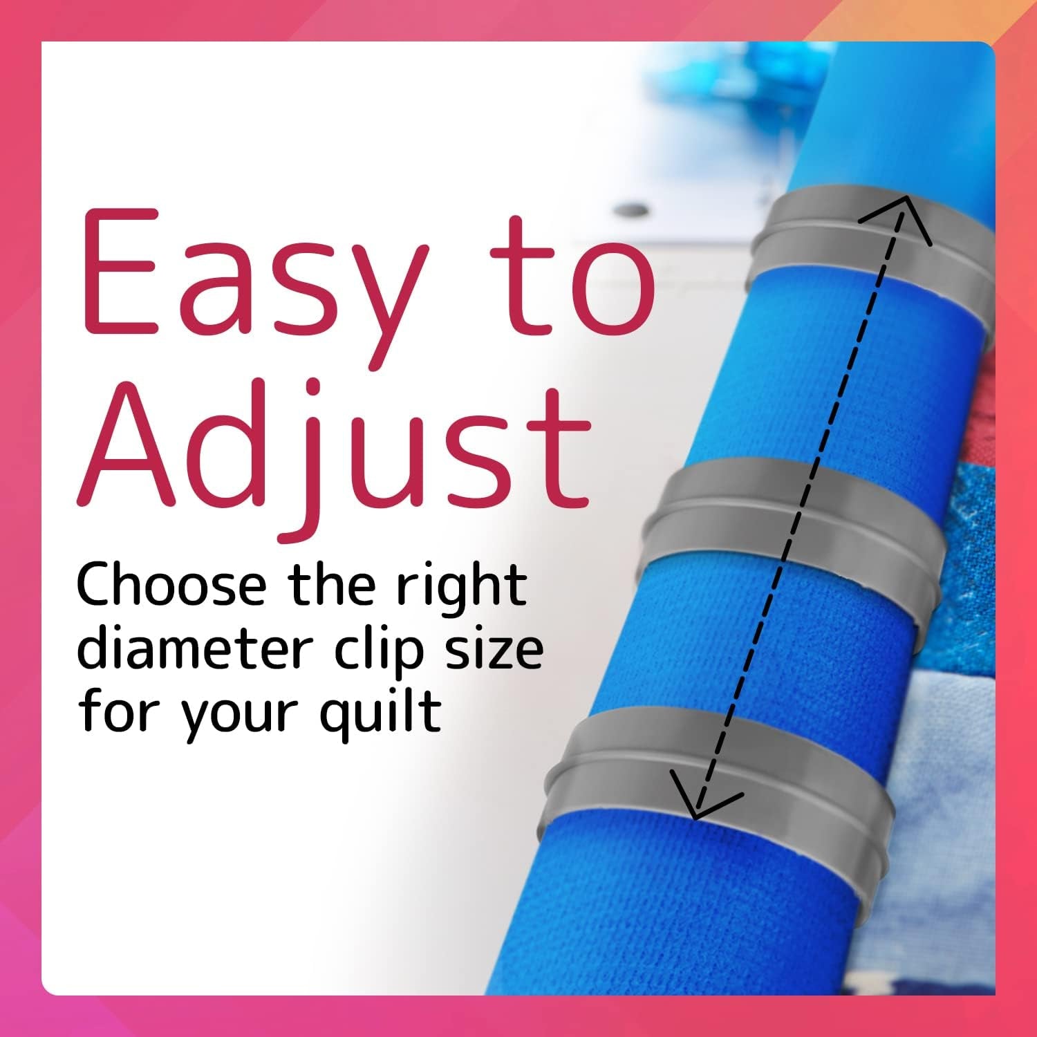 [Variety 12 Pack] 2,3,4 Inch Diameter Quilting Rings - Quilt Clip for Quilting Creations - Quilt Clip for Machine Quilting - Versatile Clamps for Quilting Free Motion- 1" Tall Clamp for Quilt