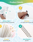 Reusable Sticker Book Collecting Album Sticker Storage Book for Adults 37 Sheets Release Paper Sticker Collection Book A5 Size Cute Sticker Keeper Holder (Planet)
