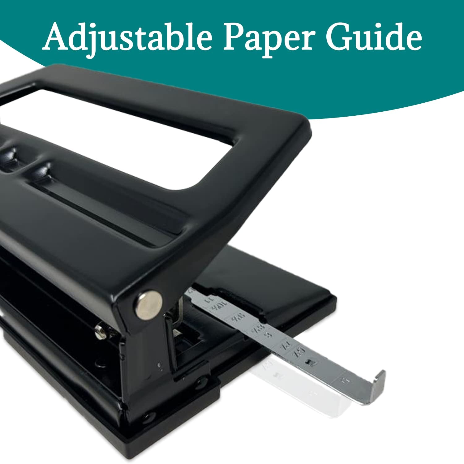 Heavy Duty 3 Hole Punch Heavy Duty Adjustable 3 Hole Punch 30 Sheet Capacity Hole Puncher Black Metal Hole Puncher 3 Ring