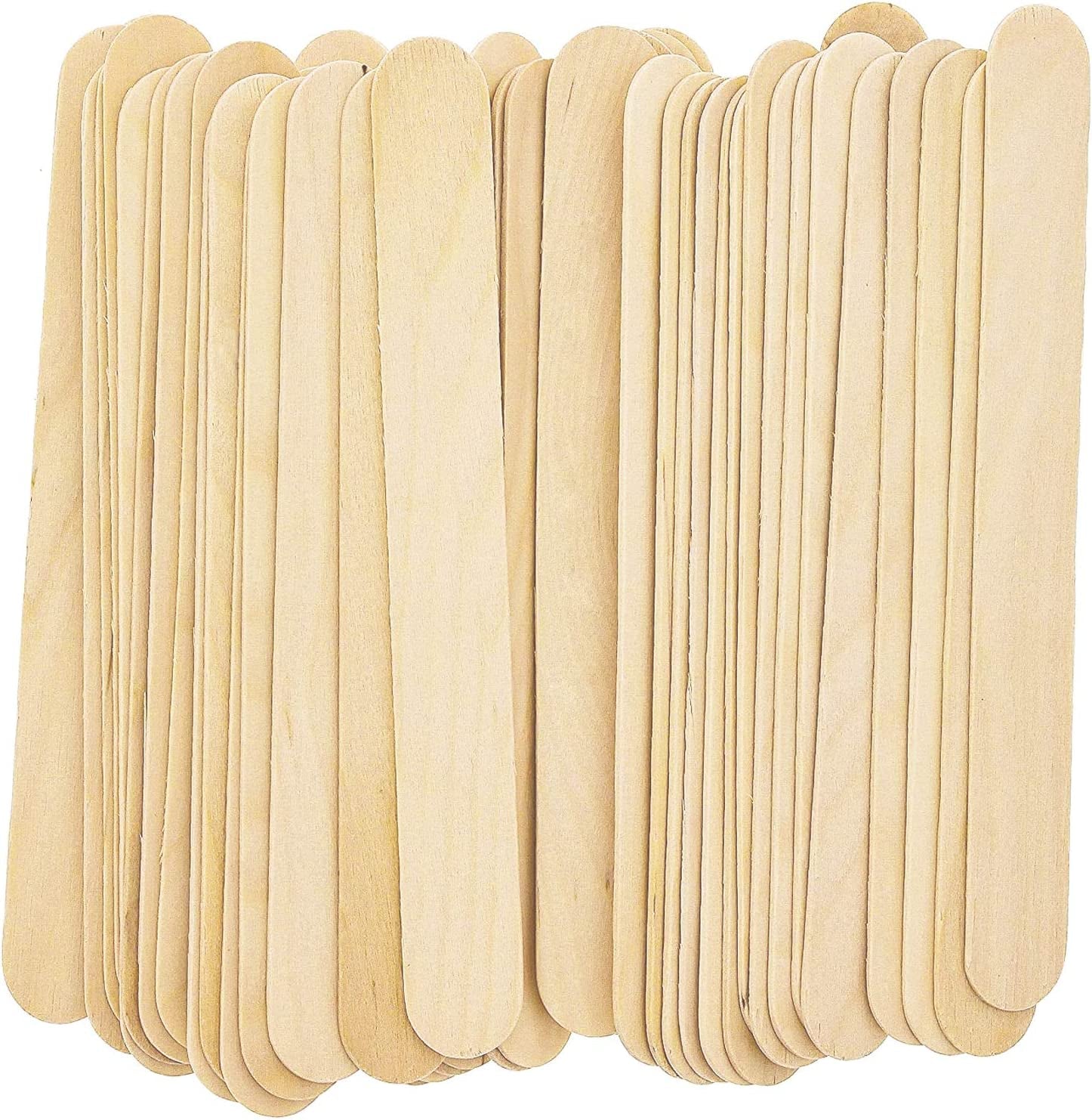 200 Pieces Jumbo Craft Sticks, Premium Natural Wood for Building, Mixing, and Creating Craft Projects, Size 6 X 3/4