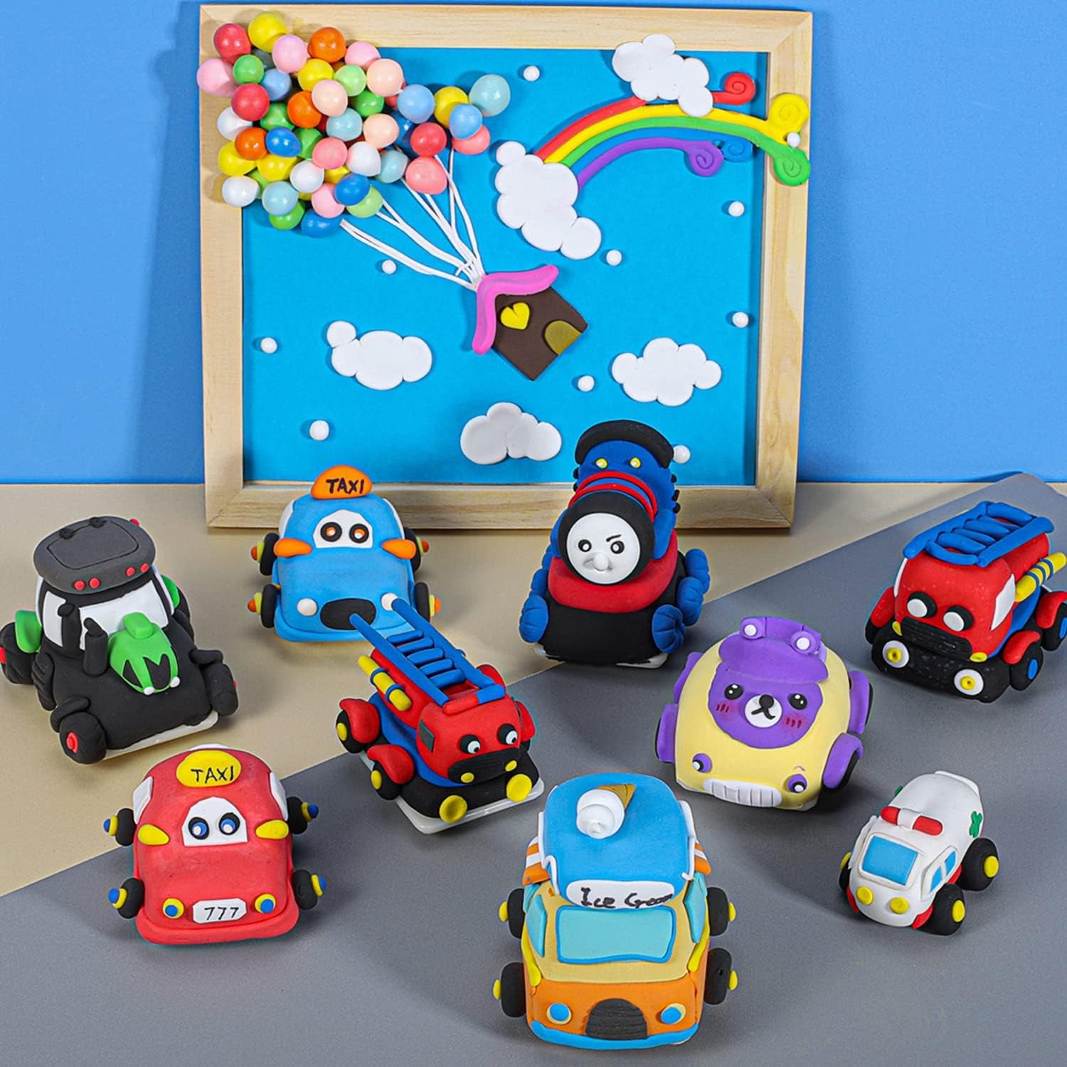 Air Dry Clay 50 Colors-Diy Modeling Clay Starter Kit with Sculpting Tools, Great Gift for Artistic Kids