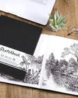 Sketchbook - Hardcover Sketch Pad, 8.5" X 11", Durable Sketch Book for Professional Kids, Adults, Artists and Amateurs, 68 Lb/110 GSM, 58 Sheets, Use with Pens, Pencils, Sketching Stick