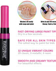 Face Painting Kit for Kids 32 Colors Metallic, Neon, Classic + Makeup Brush, Skin Safe, Washable and Professional Body Paint Sticks Crayon Set, Birthday Gift for Kids, Halloween Costume