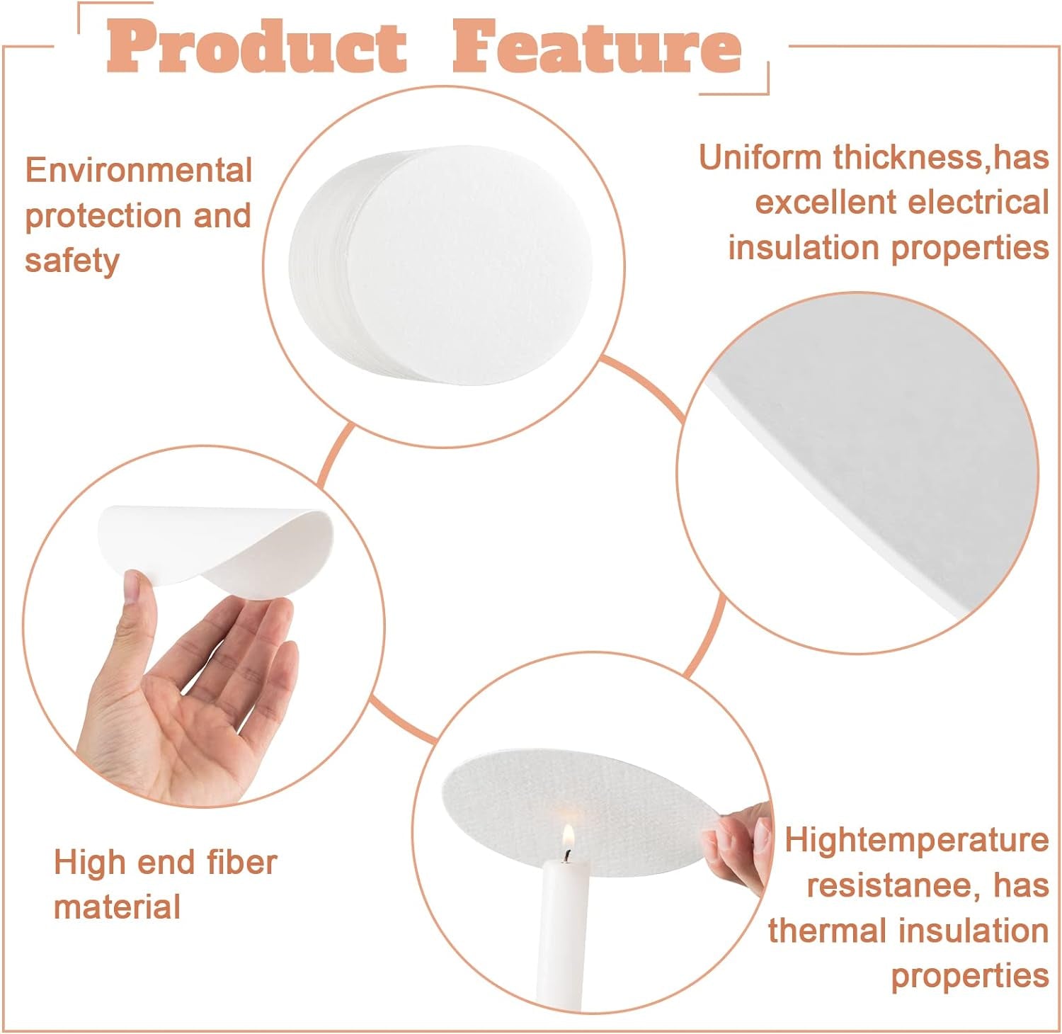 100 Sheets round Microwave Kiln Papers Shelf Paper 4.7 Inch Ceramic Fiber Paper Insulation Ceramic Fiber Blanket Hot Melt Kiln Paper for Glass Fusing DIY Crafts Supplies