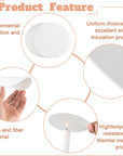 100 Sheets round Microwave Kiln Papers Shelf Paper 4.7 Inch Ceramic Fiber Paper Insulation Ceramic Fiber Blanket Hot Melt Kiln Paper for Glass Fusing DIY Crafts Supplies