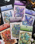 Butterfly Stickers Set (120 Pieces with 6 Themes)-Gorgeous Crystals Holographic Transparent Resin Waterproof Sticker Decals for Scrapbook Supplies Junk Bullet Journals Laptop Crafts Decor