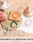 Glass Beads for Jewelry Making, 1520PCS 48 Colors 8Mm Crystal Beads Bracelets Making Kit with Star Pendants for Bracelet Necklace DIY Crafts Making