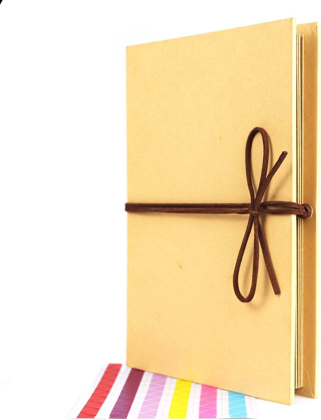 Scrapbook Albums, 6 X 8 Inches DIY Photos Collection by LUNIQI, Accordion Stretchable Folding Kraft Paper for Wedding Anniversary, Valentines Day, Love Memory