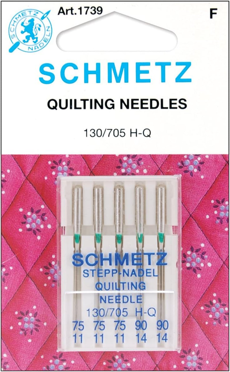Quilting Sewing Machine Needles 130/705H-Q Assorted Sizes- 75/11 and 90/14