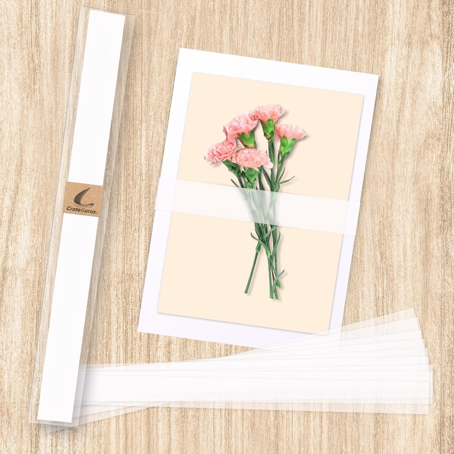 150 Pcs Clear Invitation Band for 5X7 Invitations Vellum Belly Band for Wedding Invitation Wraps Vellum Paper Belly Bands Invitations Vellum Wedding Invites Accessories (1&#39;&#39;×11&#39;&#39;)