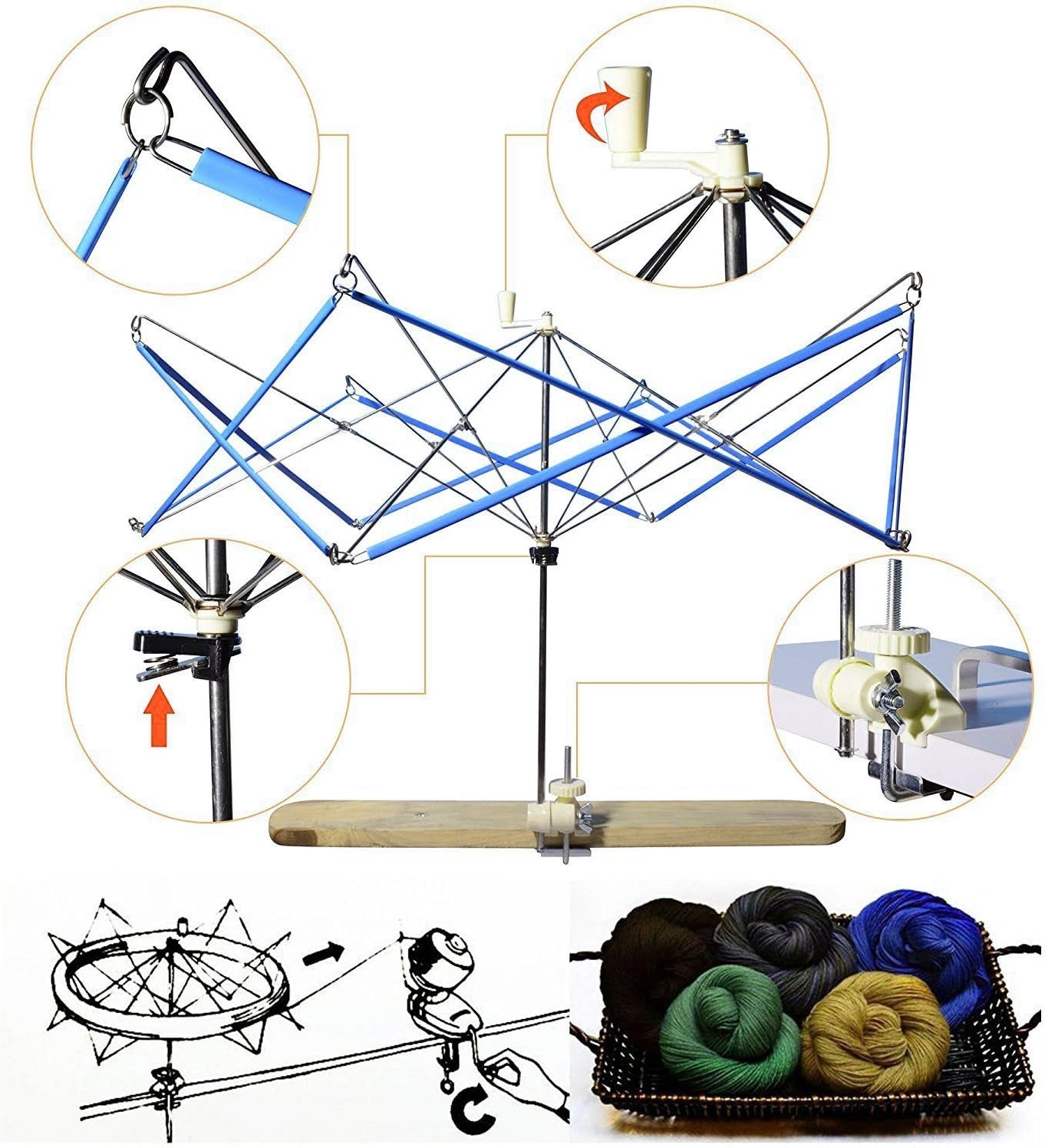 Yarn Swift Yarn Winder Yarn Ball Winder Knitting Yarn Holder