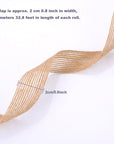 2 Rolls Natural Burlap Fabric Ribbon Wedding Events DIY Craft Ribbon Brown Rustic Ribbon for Floral Garland Scrapbook Wrapping Home Decor, 10 Meters Each Roll