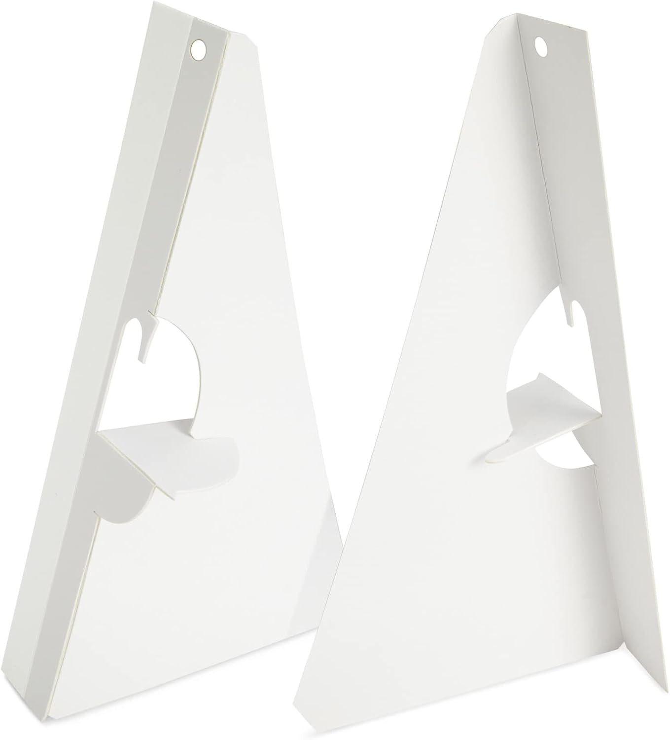 50 Pack Self Stick 9 Inch Cardboard Easel Backs, Picture Frame and Art Stand for Painting, Photos, Artwork, Crafts (White)