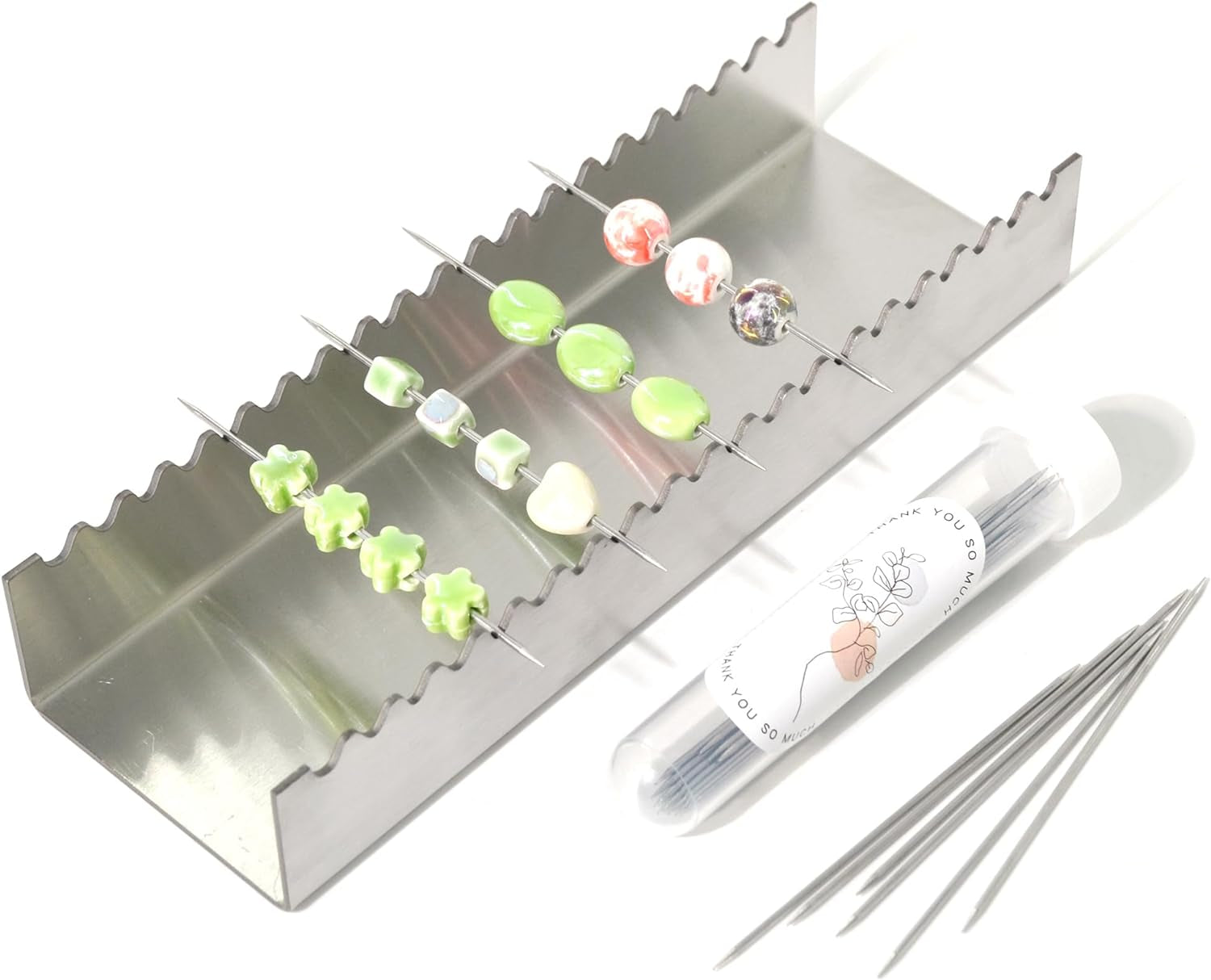 Bead Baking Rack, Polymer Clay Tools, Drying Rack for Polymer Clay Jewelry Making Tool with 20 Skewers