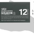 Artists Gouache Set of 12, 5Ml Tubes