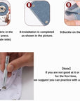 Snap Button Kit,Colorful Metal Snaps Buttons,Hollow and Solid Metal Prong Snaps Buttons with Setting Tool,Snap Button Fasteners Kit Perfect for DIY Crafts Clothesand Sewing.(9.5Mm)