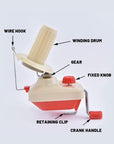 Yarn Winder, Knitting Yarn Ball Winder,Knitting Wool Winder Holder, Swift Table Top Hand Operated Winder,Manual Wool Yarn Cone Ball Winder - 180X135X100Mm