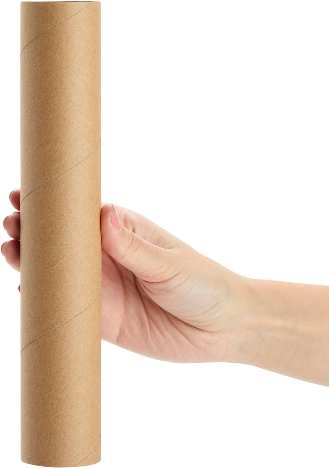 12 Pack Cardboard Tubes for Crafts, Brown Rolls for DIY Projects, Classroom (1.75 X 10 In)