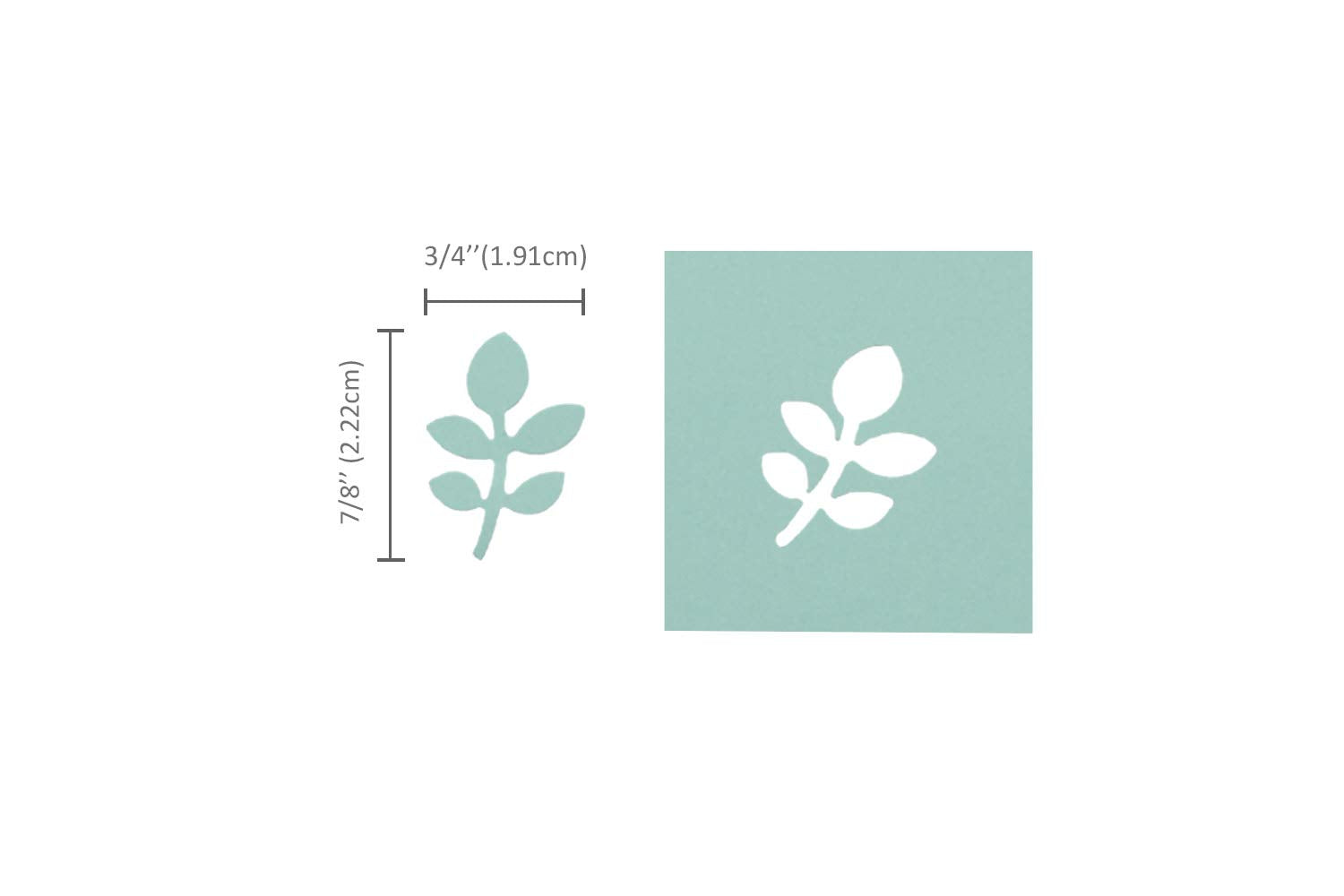 1 Inch Leaf Shape Lever Action Craft Punch for Paper Crafting Scrapbooking