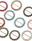 10PCS Metal Tshirt Clips and Rings Scarf Ring Clip Shirt Clip T-Shirt Tie Ring Clips Clothing Ring Wrap Holders Scarves Clasp Clothes Corner Knotted Button for Women (Colorful)