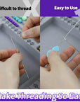 Bead Board for Jewelry Making Bead Tray Beading Supplies Flocked Design Necklace Maker Bracelet Making Trays Measurement Board Handmade DIY Craft Tools Kit with Jewelry Pliers