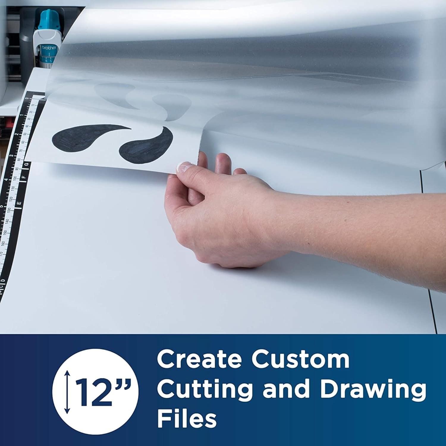 Scanncut DX Mat CADXMATS12, 12" X 12" Scanning Mat, Non-Tack Mat to Scan Custom Designs, Accessory for  Cutting Machines