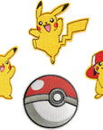 Cartoon Comic Patch Iron on or Sew on Embroidered Applique Patch Collection 4 Pcs