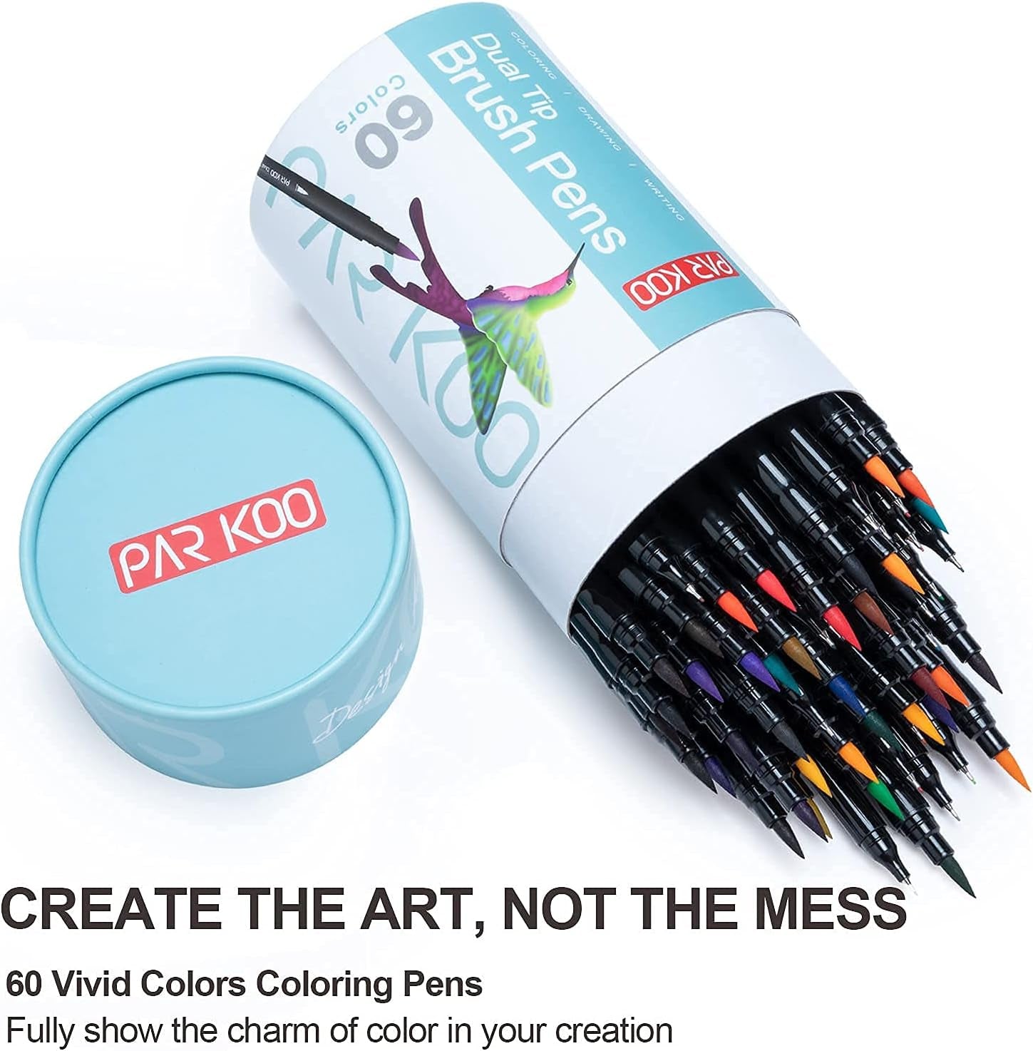 Dual Brush Marker Pens for Coloring Books, 60 Colors Artist Fine and Brush Tip Coloring Markers for Journaling Kid Adult Drawing Note Taking Writing Planning Calligraphy